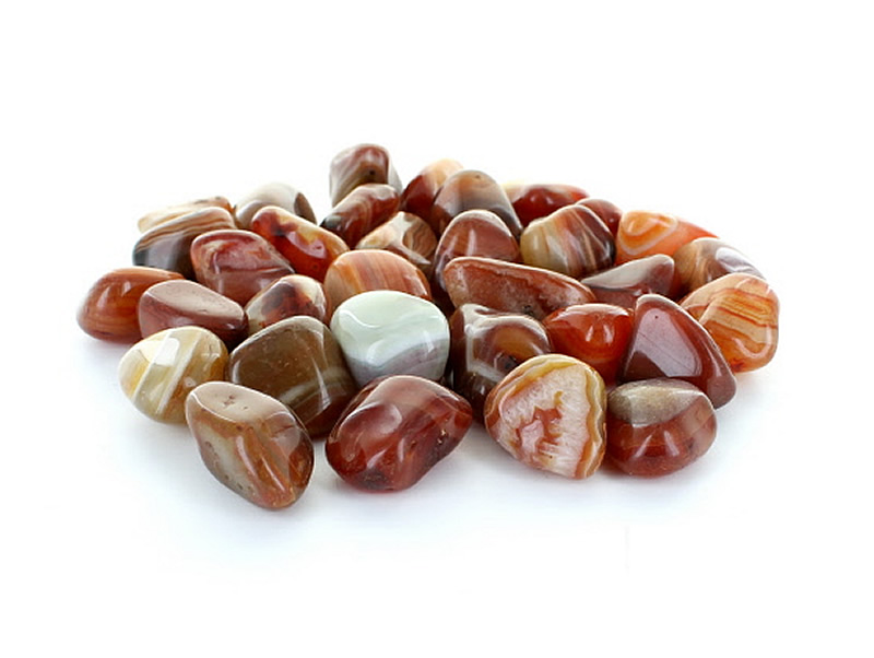 Red Banded Agate Tumblestone Crystal Gemstones